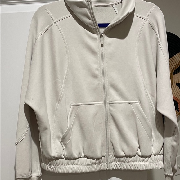 lululemon athletica Jackets & Blazers - Lululemon Athletica Cream Bomber Jacket